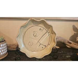 Hand Thrown Pottery/Ceramic Pie Plate - Shallow Tarte or Quiche Style